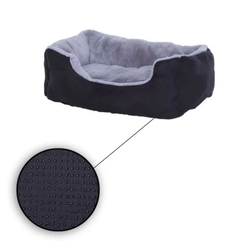 Lionto Hundekissen, Hundebett / Katzenbett Mit Wendekissen Grau/ Schwarz S 7 Lionto Hundekissen, Hundebett / Katzenbett Mit Wendekissen Grau/ Schwarz S – Bild 5
