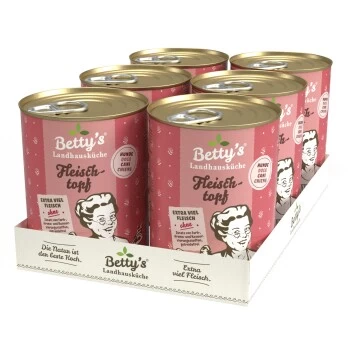 Betty's Landhausküche Fleischtopf (All Meat) 6 X 400g Für Hund 4 Betty's Landhausküche Fleischtopf (All Meat) 6 X 400g Für Hund – Bild 2