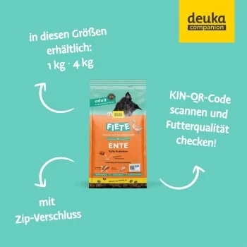 Fiete Adult Soft Ente Deutsches Premium-Trockenfutter 1 Kg 8 Fiete Adult Soft Ente Deutsches Premium-Trockenfutter 1 Kg – Bild 6