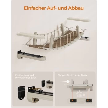 FEANDREA Clickat Katzenbrücke, Katzenregal 5 FEANDREA Clickat Katzenbrücke, Katzenregal – Bild 3