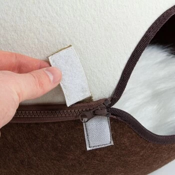 Canadian Cat Company Filz Katzennest 2.0 Weiß 4 Canadian Cat Company Filz Katzennest 2.0 Weiß – Bild 2