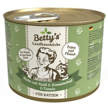 Betty's Landhausküche Huhn Mit Kalb & Borretschöl 200g 3 Betty's Landhausküche Huhn Mit Kalb & Borretschöl 200g