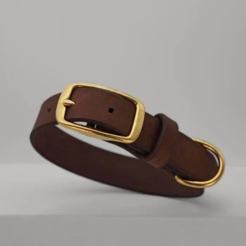 THE DOG IDEA Leder Halsband Braun M 5 THE DOG IDEA Leder Halsband Braun M – Bild 3