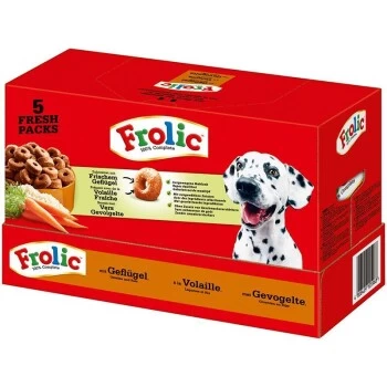 Frolic 5 Fresh Packs Geflügel, Gemüse Und Reis 5 X 1,5kg 3 Frolic 5 Fresh Packs Geflügel, Gemüse Und Reis 5 X 1,5kg