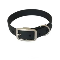 Bio-leine 21-30cm HU Biothane Halsband Schwarz 21 Cm, 30 Cm