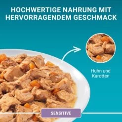 Purina ONE Sensitive Mit Huhn & Karotten 26x85g -Heimtier Verkauf 66fe91fd6607b88354cb2ef0af5c27a24e3e177a 1099274 de DE purina one 5