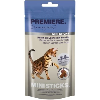 PREMIERE Mini Sticks 7x50g Lachs Mit Forelle 3 PREMIERE Mini Sticks 7x50g Lachs Mit Forelle