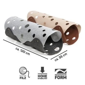 Canadian Cat Company Filz Katzentunnel XXL 6 Canadian Cat Company Filz Katzentunnel XXL – Bild 4