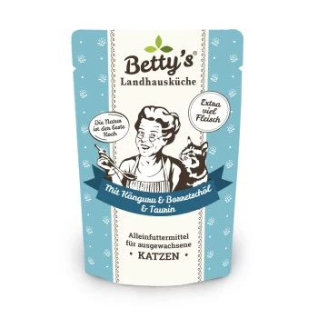 Betty's Landhausküche Frischebeutel Mit Känguru 12 X 100g Für Katze 3 Betty's Landhausküche Frischebeutel Mit Känguru 12 X 100g Für Katze