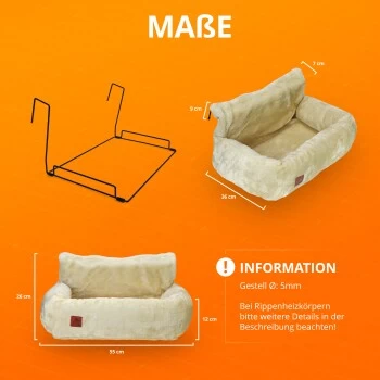 Schlitzohr Heizungsliege Lucky Beige 7 Schlitzohr Heizungsliege Lucky Beige – Bild 5