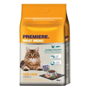 PREMIERE Hair And Skin Geflügel Mit Lachs 4kg 3 PREMIERE Hair And Skin Geflügel Mit Lachs 4kg