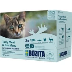 BOZITA Pouch Multibox Fleisch- & Fisch-Menü 12x85 G