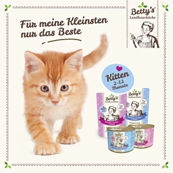 Betty's Landhausküche Kitten Huhn & Rind 6 X 200g Für Katze 5 Betty's Landhausküche Kitten Huhn & Rind 6 X 200g Für Katze – Bild 3