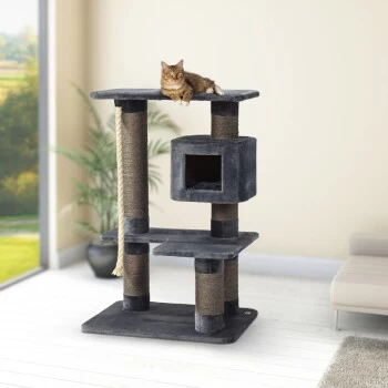 AniOne XXL Kratzbaum Candy Grau 5 AniOne XXL Kratzbaum Candy Grau – Bild 3