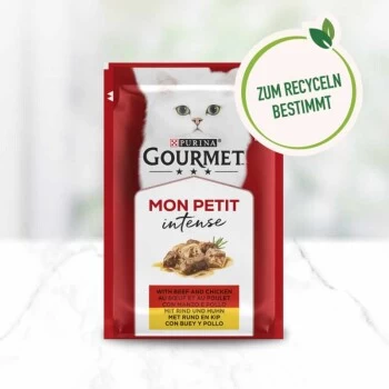 GOURMET Mon Petit Intense 8x6x50g Duetti Mit Fleisch 5 GOURMET Mon Petit Intense 8x6x50g Duetti Mit Fleisch – Bild 3