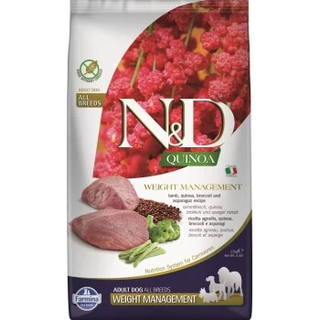 Farmina N&D Dog QUINOA Adult Weight Management Lamm, Quinoa, Broccoli Und Spargel 2,5kg 3 Farmina N&D Dog QUINOA Adult Weight Management Lamm, Quinoa, Broccoli Und Spargel 2,5kg