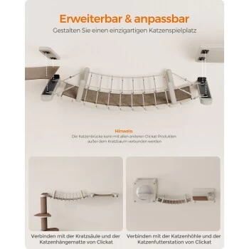 FEANDREA Clickat Katzenbrücke, Katzenregal 6 FEANDREA Clickat Katzenbrücke, Katzenregal – Bild 4